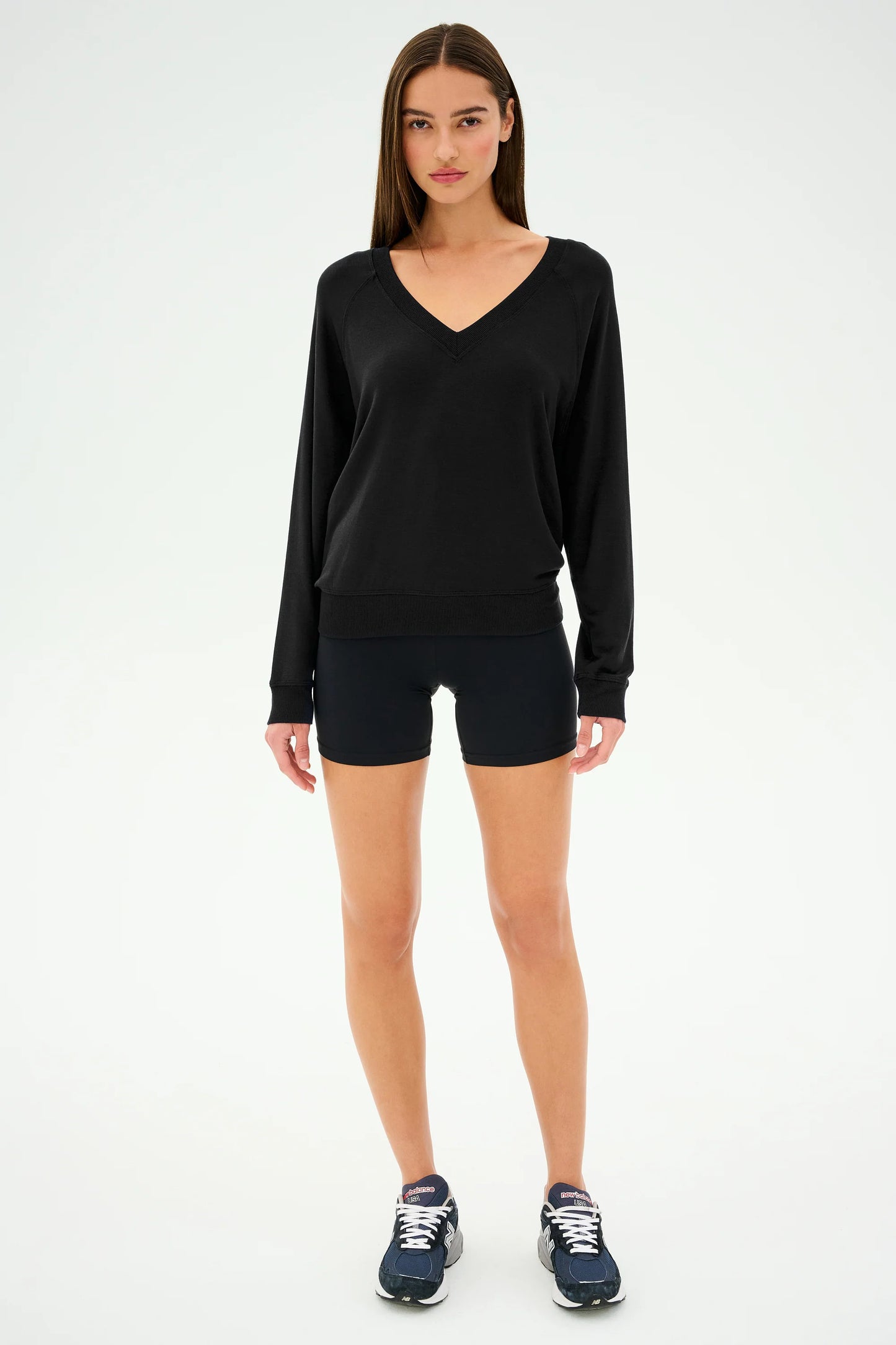 Bennie Fleece V-Neck Sweatshirt